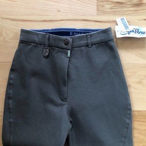 RIDING BREECHES PANTS OLIVE GREEN EQUILIBRE SIZE 24  50 NEW